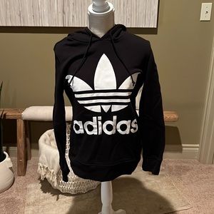 Adidas black Trefoil Hoodie